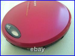 SONY D-EJ775 Portable CD player Walkman Pink Good