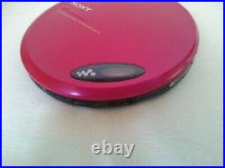 SONY D-EJ775 Portable CD player Walkman Pink Good