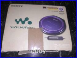 SONY D-EJ825 Slim CD Walkman / Discman / Portable CD Player Purple BOXED