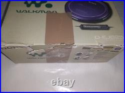 SONY D-EJ825 Slim CD Walkman / Discman / Portable CD Player Purple BOXED