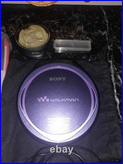 SONY D-EJ825 Slim CD Walkman / Discman / Portable CD Player Purple BOXED