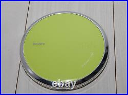 SONY D-EJ885 CD Player Walkman Portable Light Green Good