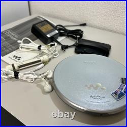 SONY D-NE730 CD Walkman Portable CD Player Silver Tested with Remote Japan