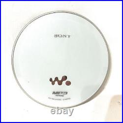 SONY D-NE730 CD Walkman Portable CD Player White Operation Confirmed from Japan