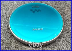 SONY D-NE730 CD Walkman Portable CD player MP3 Blue Tested Used Japan Accessory