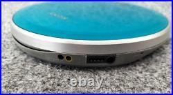 SONY D-NE730 CD Walkman Portable CD player MP3 Blue Tested Used Japan Accessory