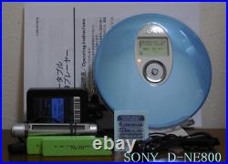 SONY D-NE800 CD Walkman Portable CD Player Operation confirmed From Japan Used