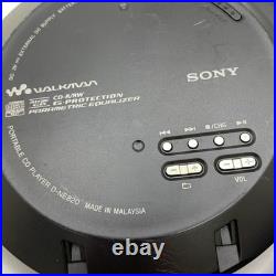 SONY D-NE820 CD Walkman Digital Portable Player Black Tested Used