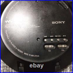 SONY D-NE820 Walkman Portable CD Player Black Good