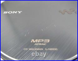 SONY D-NE830 Blue Portable CD Player Walkman From Japan Very Good