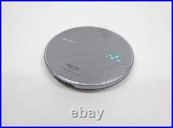 SONY D-NE830 Portable CD Player Walkman Silver Very Good
