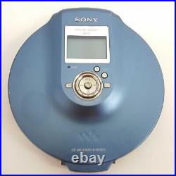 SONY D-NE900 CD Walkman Portable CD Player Blue Good