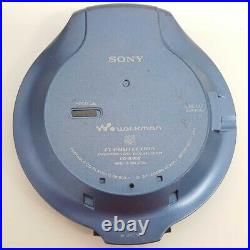 SONY D-NE900 CD Walkman Portable CD Player Blue Good