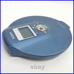 SONY D-NE900 CD Walkman Portable CD Player Blue Good