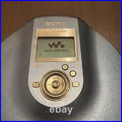 SONY D-NE900 CD Walkman Portable CD Player Silver Good