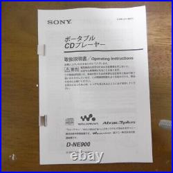 SONY D-NE900 Walkman Portable CD Player Working Confirmed