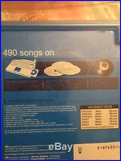 SONY D-NF420 Psyc CD Walkman Atrac3Plus CD/MP3/FM/AM/TV/WEATHER Player NEW