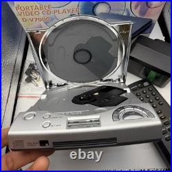SONY D-V7000 Vintage Discman&VCD PLAYER Complete Accessories, Tested & Working