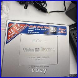 SONY D-V7000 Vintage Discman&VCD PLAYER Complete Accessories, Tested & Working