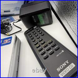 SONY D-V7000 Vintage Discman&VCD PLAYER Complete Accessories, Tested & Working