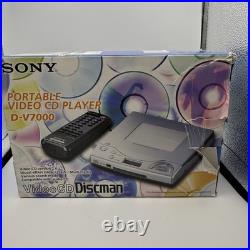 SONY D-V7000 Vintage Discman&VCD PLAYER Complete Accessories, Tested & Working