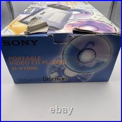 SONY D-V7000 Vintage Discman&VCD PLAYER Complete Accessories, Tested & Working