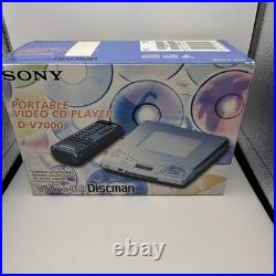 SONY D-V7000 Vintage Discman&VCD PLAYER Complete Accessories, Tested & Working
