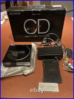 SONY D5 1st Cd Compact Disc Player AC Adaptor Manuals Box READ