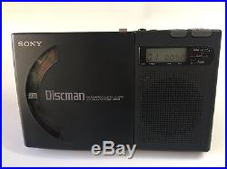SONY DISCMAN D-1000 CD COMPACT PLAYER -Built-in Speaker GREAT CONDITION! RARE
