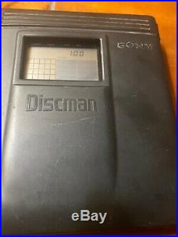 SONY DISCMAN D-350 CD PORTABLE PLAYER WORKING VINTAGE Read Description