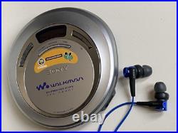 SONY DISCMAN D-EJ620 CD Player + Iron Maiden Metallica CD Bundle Sony Headphones
