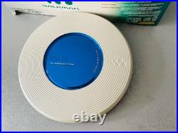 SONY DISCMAN D-EJ785 Blue & Silver CD Player Boxed Earphones Remote SUPERB COND