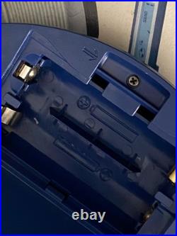 SONY DISCMAN D-EJ785 Blue & Silver CD Player Boxed Earphones Remote SUPERB COND