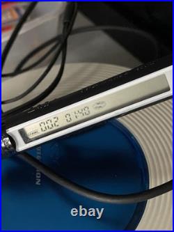 SONY DISCMAN D-EJ785 Blue & Silver CD Player Boxed Earphones Remote SUPERB COND