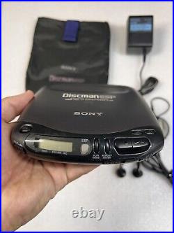 SONY DISCMAN ESP Portable CD Compact Player D-235 Bundle MINT CONDITION