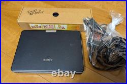 SONY DVP-FX810 PORTABLE CD/DVD PLAYER 8V Type LCD DOLBY DIGITAL Black