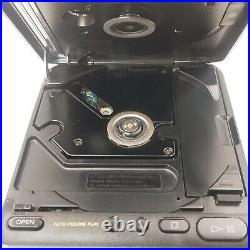 SONY Discman CD Player FM/AM D-T24 Headphones Strap Power TESTED Japan Vintage