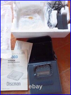 SONY Discman D-303 CD Walkman CD Player withBOX USED from Japan a