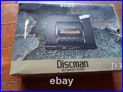 SONY Discman D-303 CD Walkman CD Player withBOX USED from Japan a