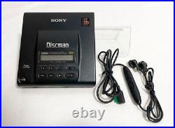 SONY Discman D-303 Discman & MDR-E472 Earphone from Jp