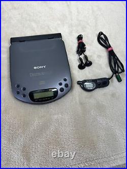 SONY Discman D-321 ESP 1bit DAC CD Player with Case and Battery Pack WORKS 62282