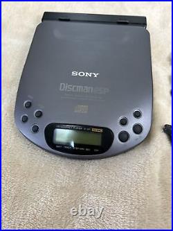 SONY Discman D-321 ESP 1bit DAC CD Player with Case and Battery Pack WORKS 62282