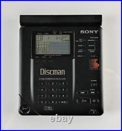 SONY Discman D-35 D-350 Portable CD Player with Hard Case and Battery Pack WORKS