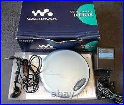 SONY Discman D-EJ775 Compact Disc Player in BOX remote control manual Working