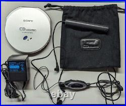 SONY Discman D-EJ915 CD Walkman with LCD Remote Control in Original Box Working