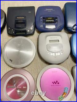SONY Diskman Portable CD Player JUNK 28 Bulk Set Black Silver Blue Pink