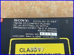 SONY FM AM CD Player Model D 55T (DEFECT)