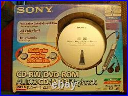 SONY MPD-AP20U Portable CD-RWithDVD-ROM Drive, Audio CD/MP3 Playback, DISCMAN RARE
