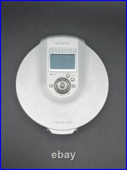 SONY Portable CD Player Walkman D-NE900 Silver Working
