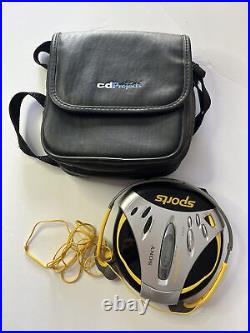 SONY Sports CD Player Walkman D-SJ15 G-Protection with Earbuds And Cd projects Bag